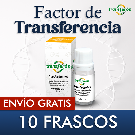 10 Frascos de Factores de Transferencia